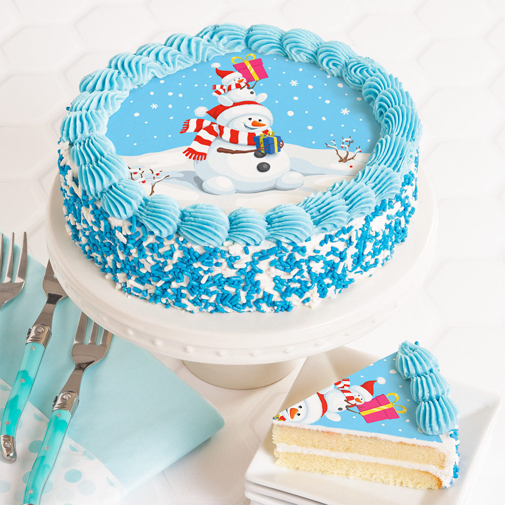  Snowman Cake