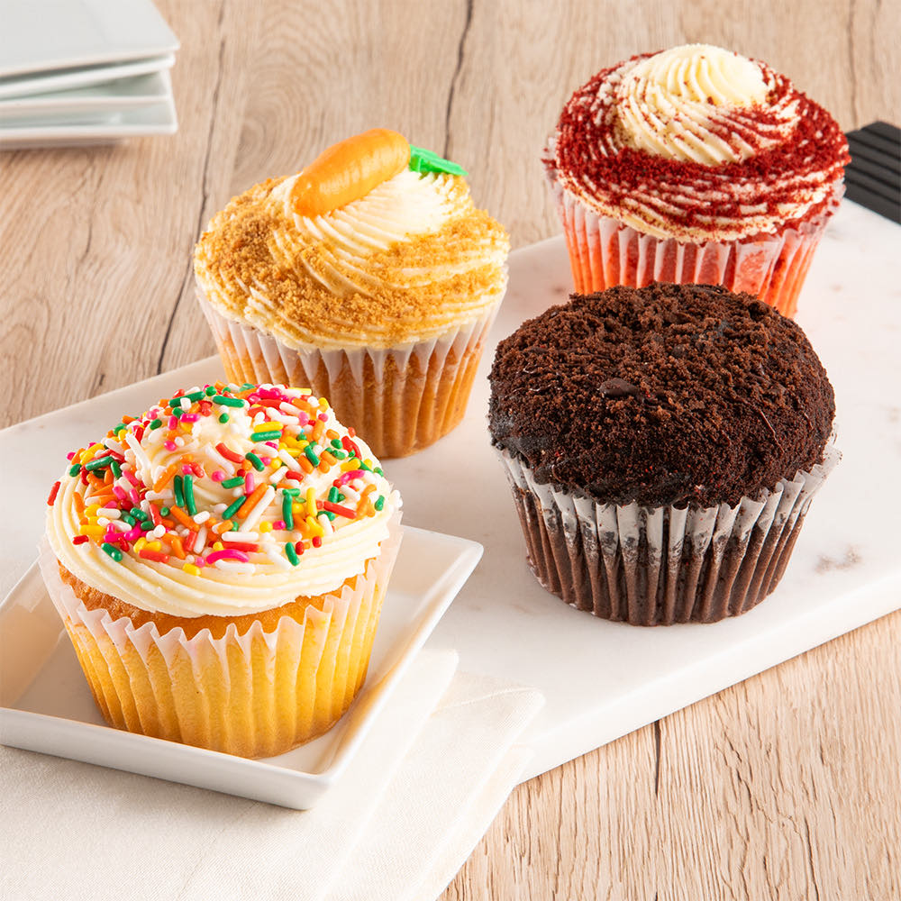  4pc Jumbo Cupcake Favorites