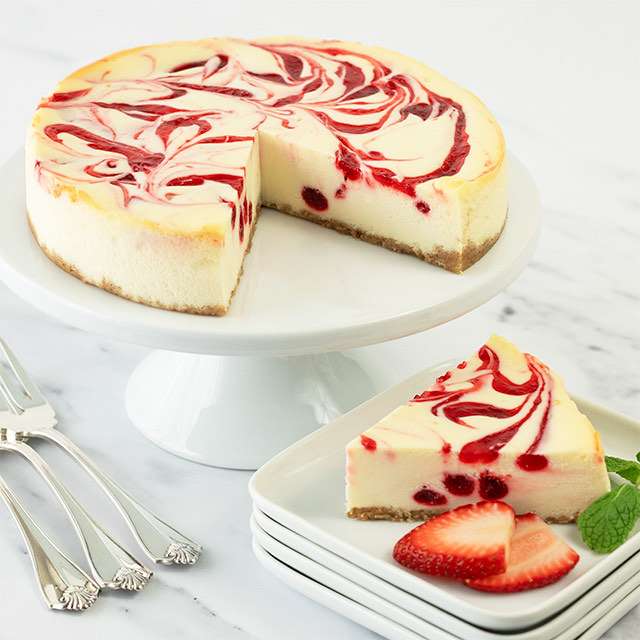 Strawberry Swirl Cheesecake