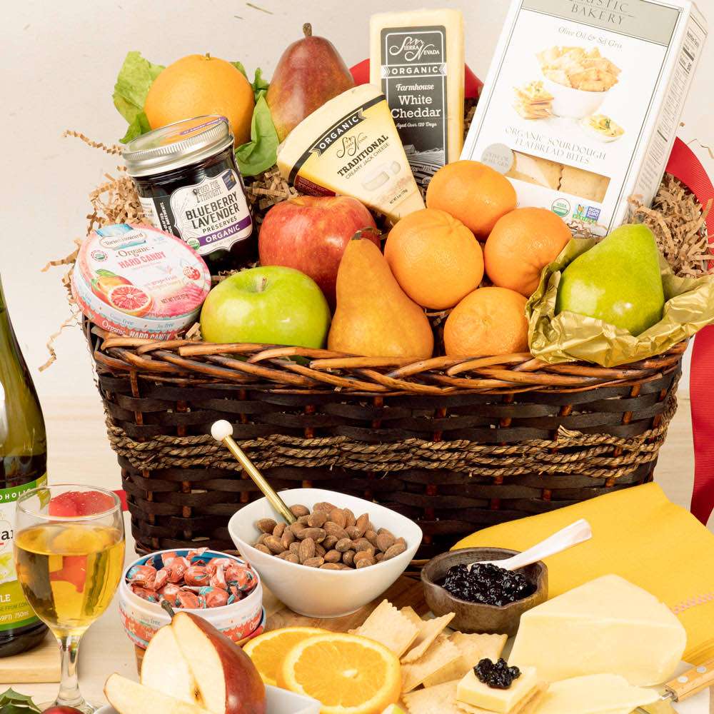 Opulent Organic Basket Close-up