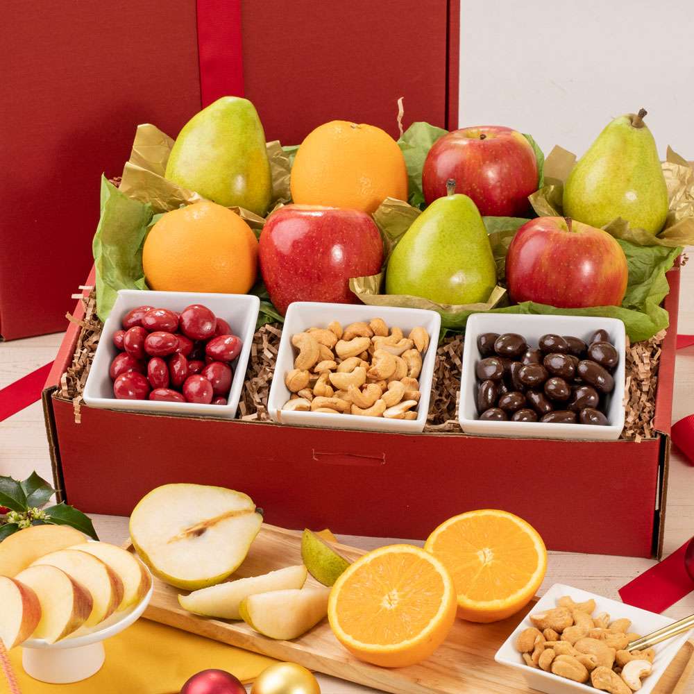 Fruit and Nut Snack Box Close-up