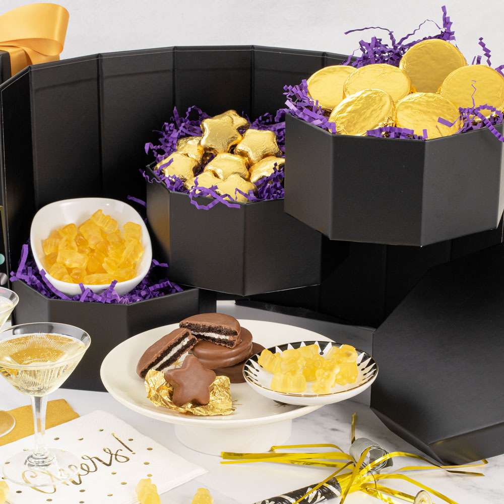 New Year Celebration Tower Close-up