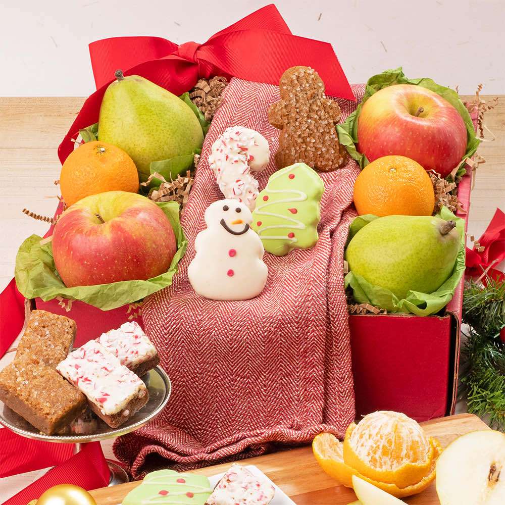 Holly Jolly Fruit & Bakery Box Close-up