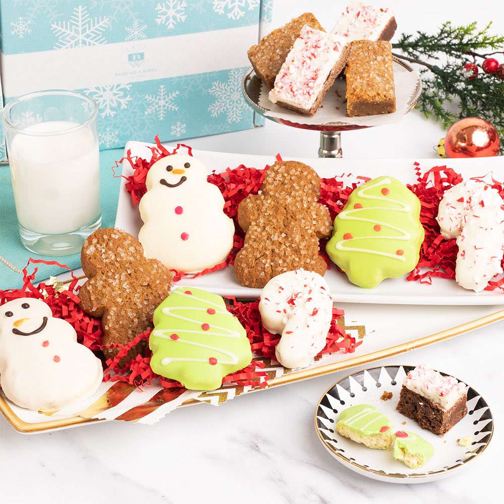 Holiday Cookie and Brownie Medley 12 Count Close-up